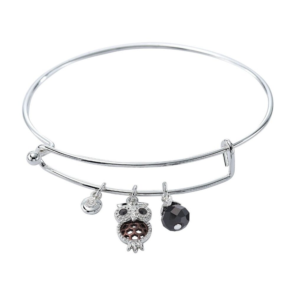 Avon Pavé Stones Chocolate Filigree Charm Bracelet
